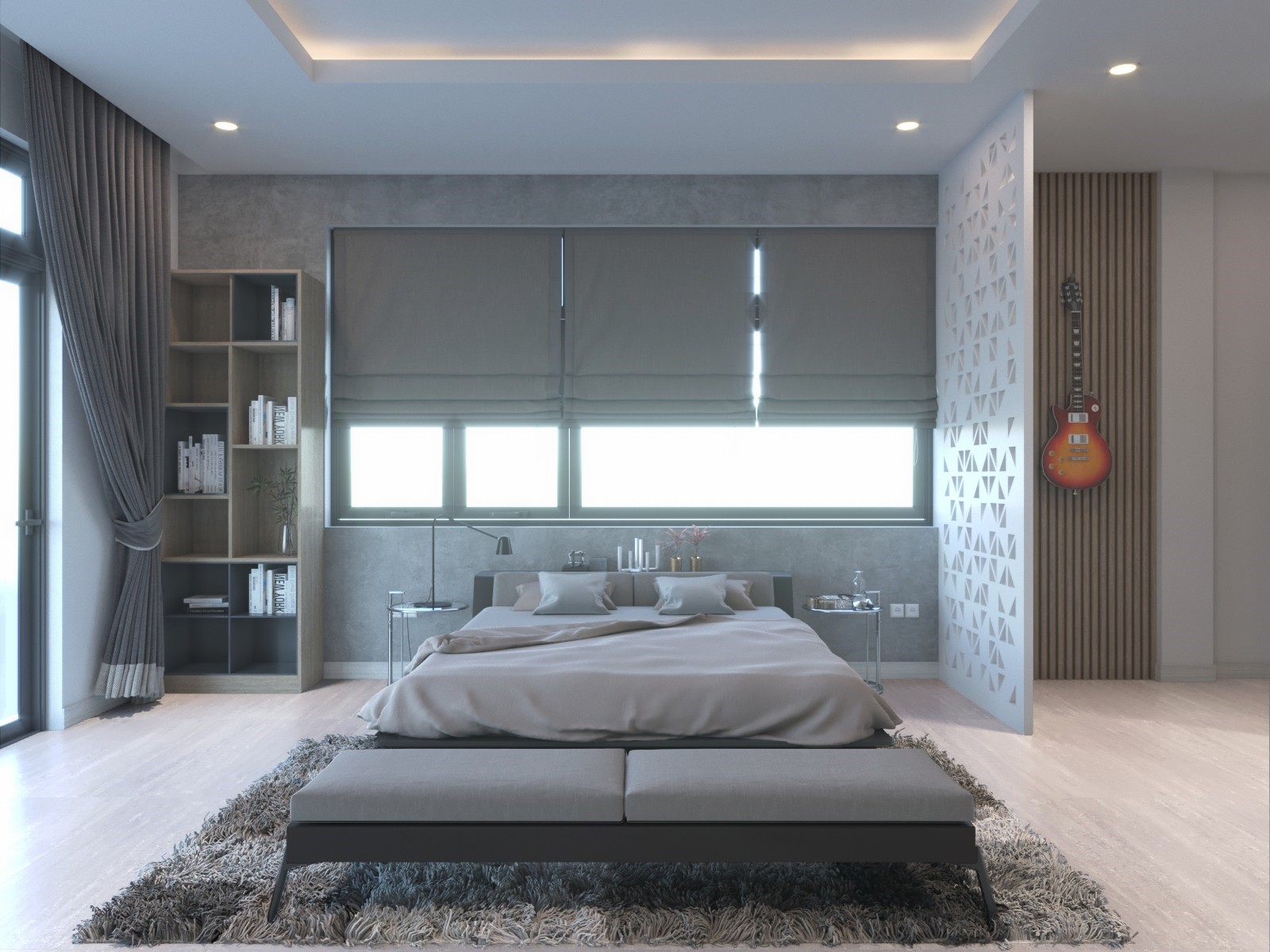 Hình thiết kế nội thất nhà phố hiện đại 8