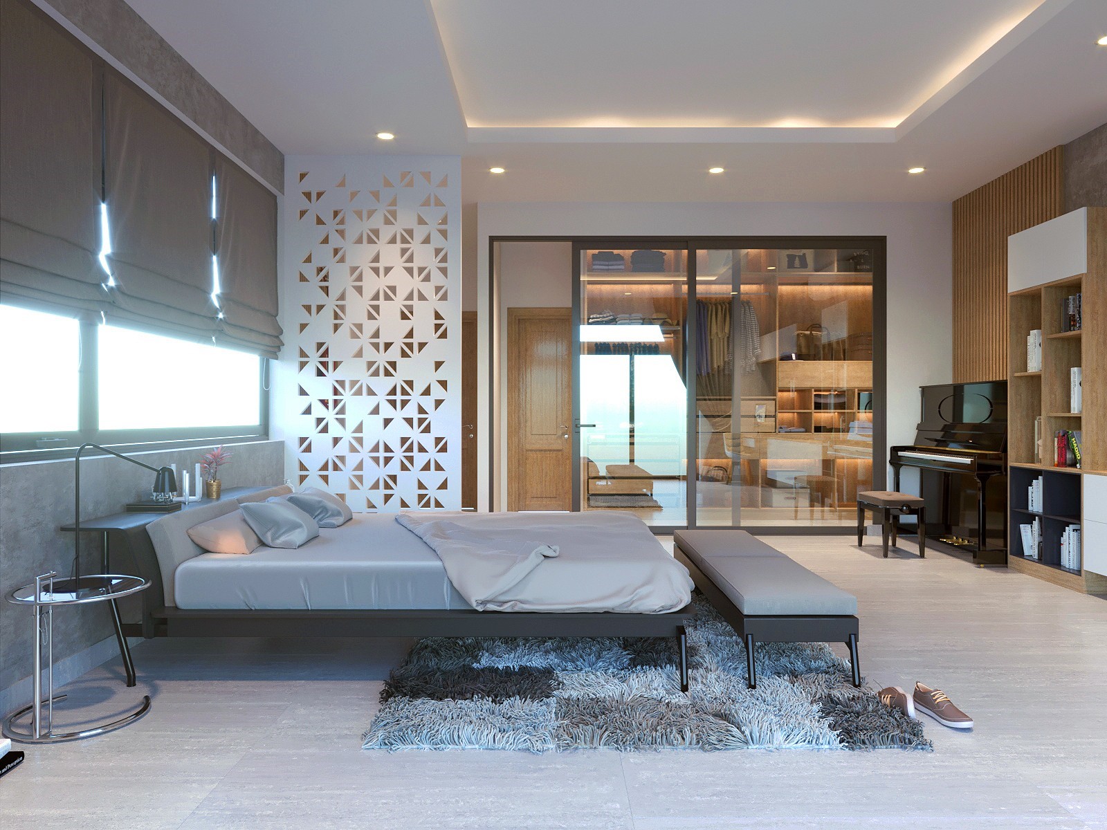 Hình thiết kế nội thất nhà phố hiện đại 8
