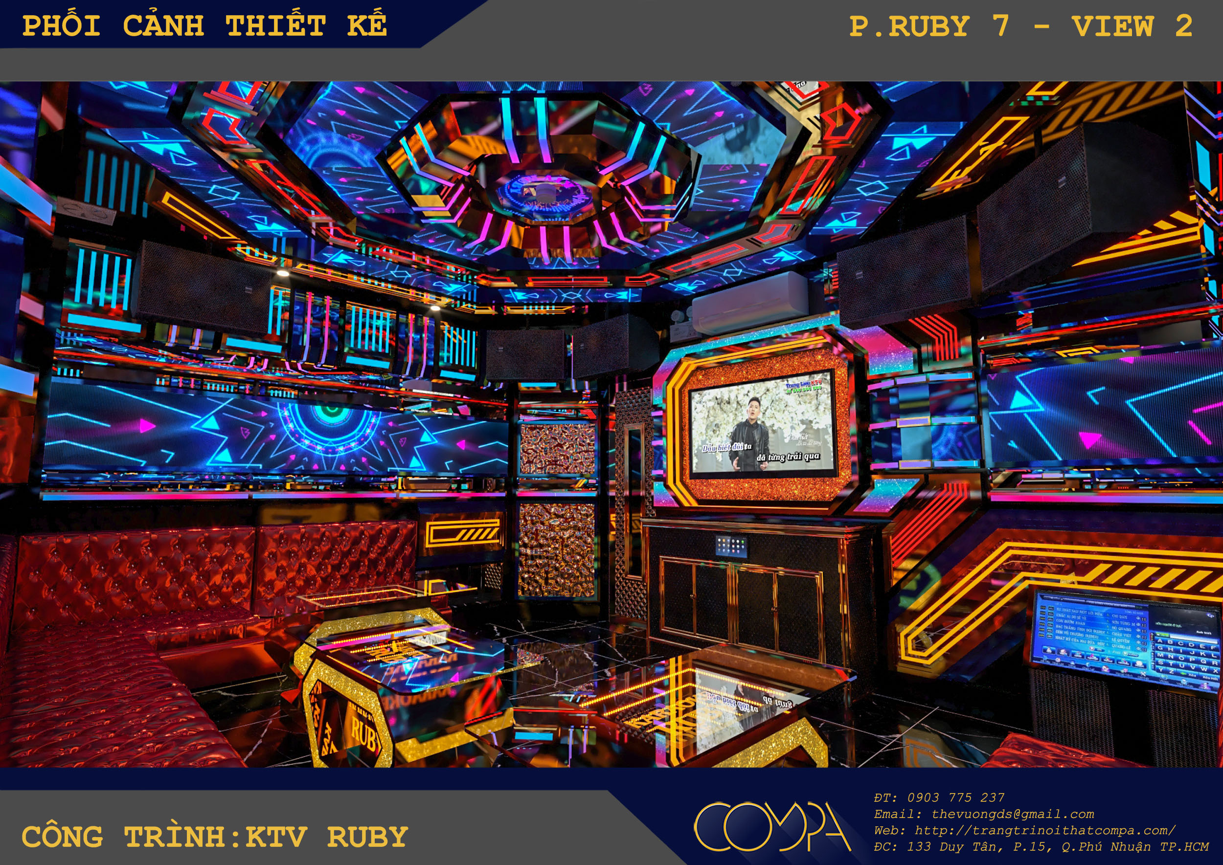 Hình thiết kế phòng karaoke chuyên nghiệp 5