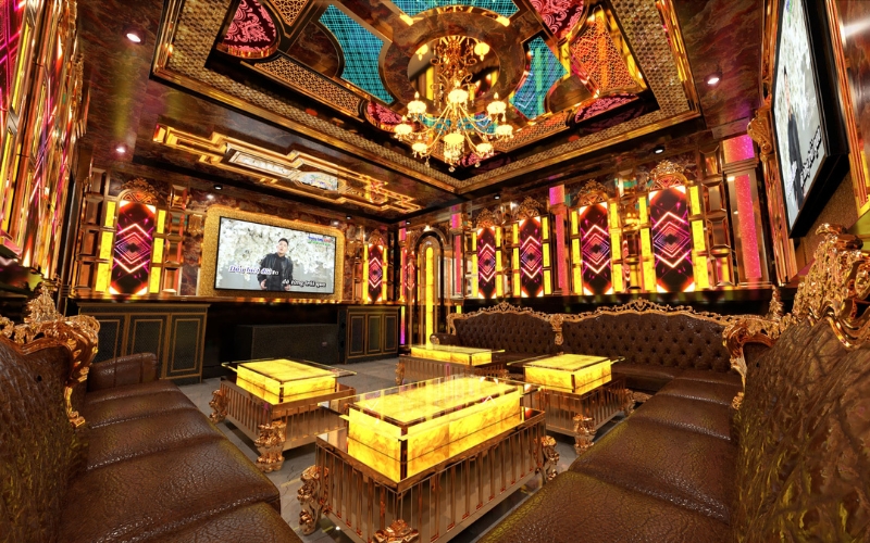 Mẫu thiết kế phòng karaoke gia đình