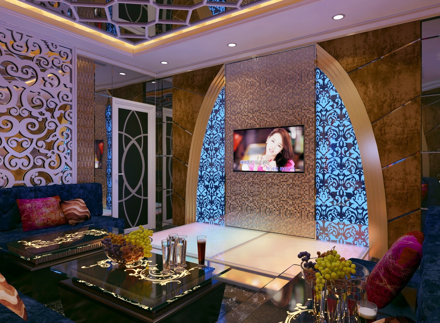 Hình thiết kế phòng karaoke gia đình 14