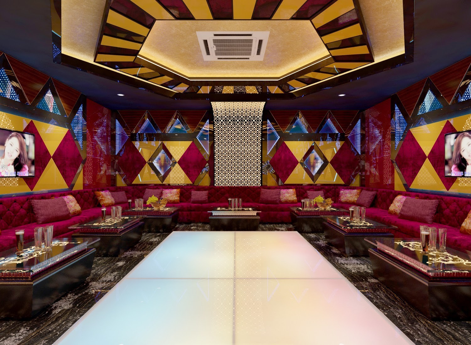 Hình thiết kế phòng karaoke gia đình 8