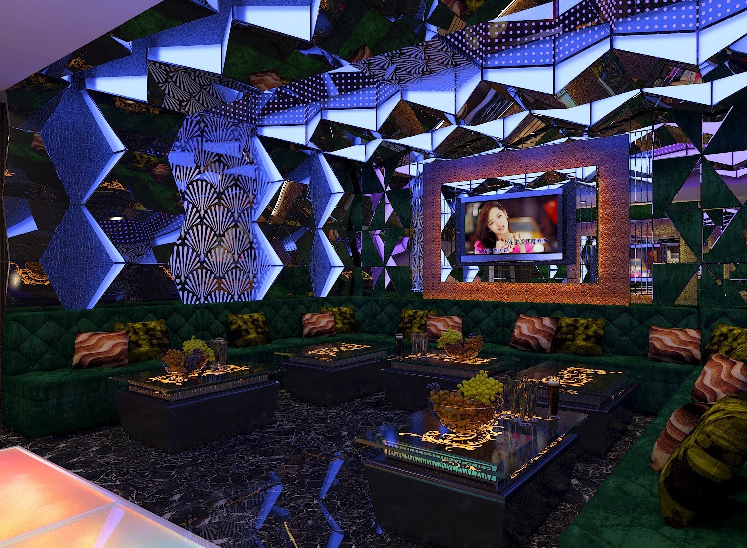 Hình thiết kế phòng karaoke vip 10