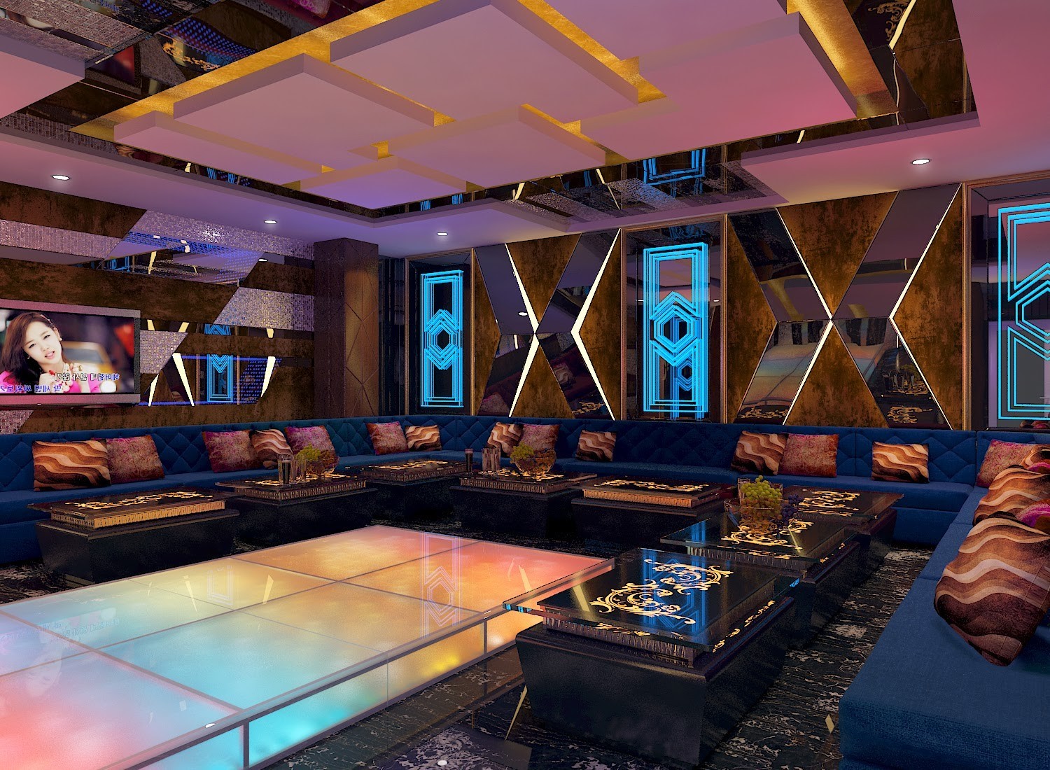 Hình thiết kế phòng karaoke vip 12