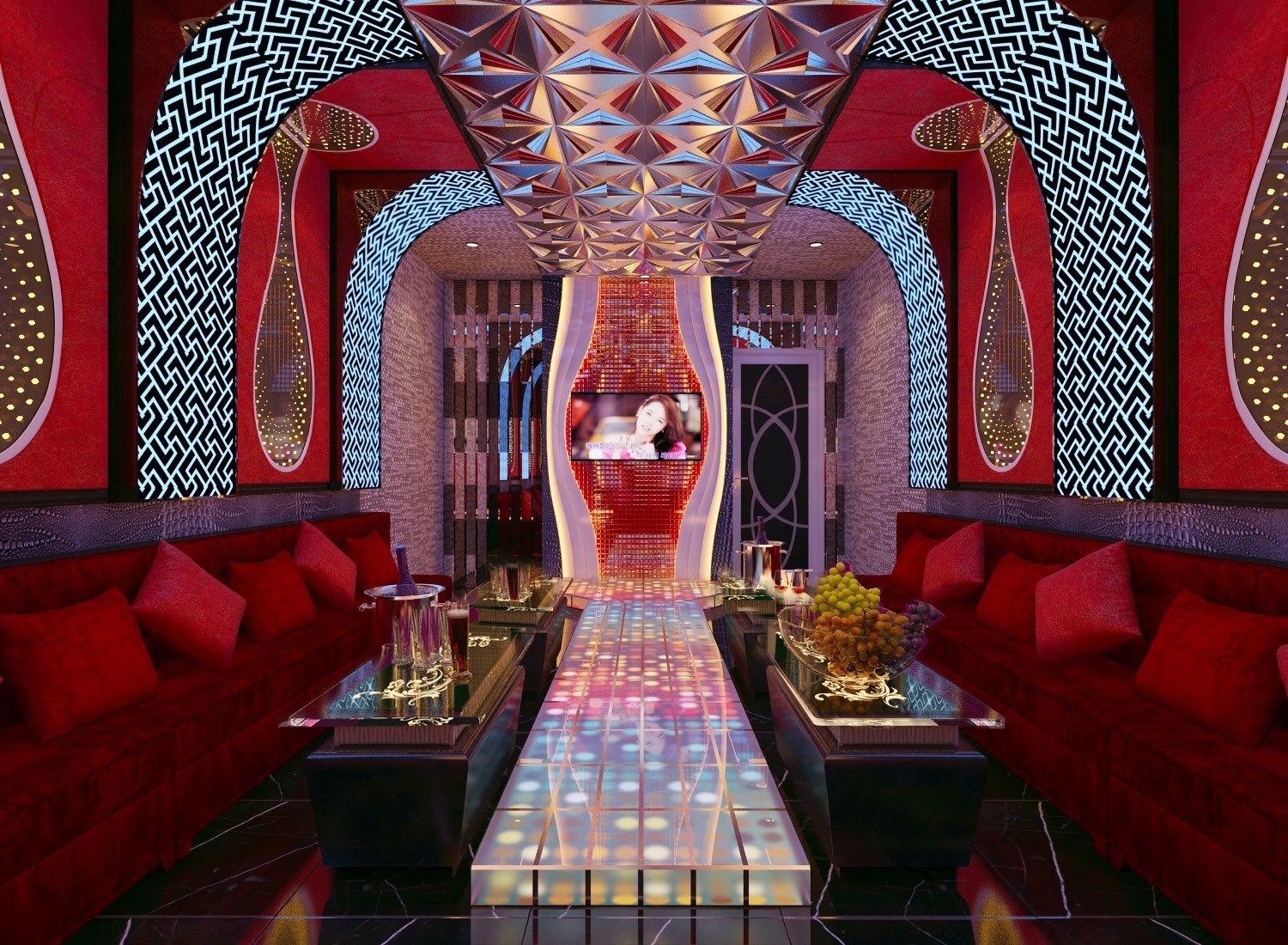 Hình thiết kế phòng karaoke vip 7