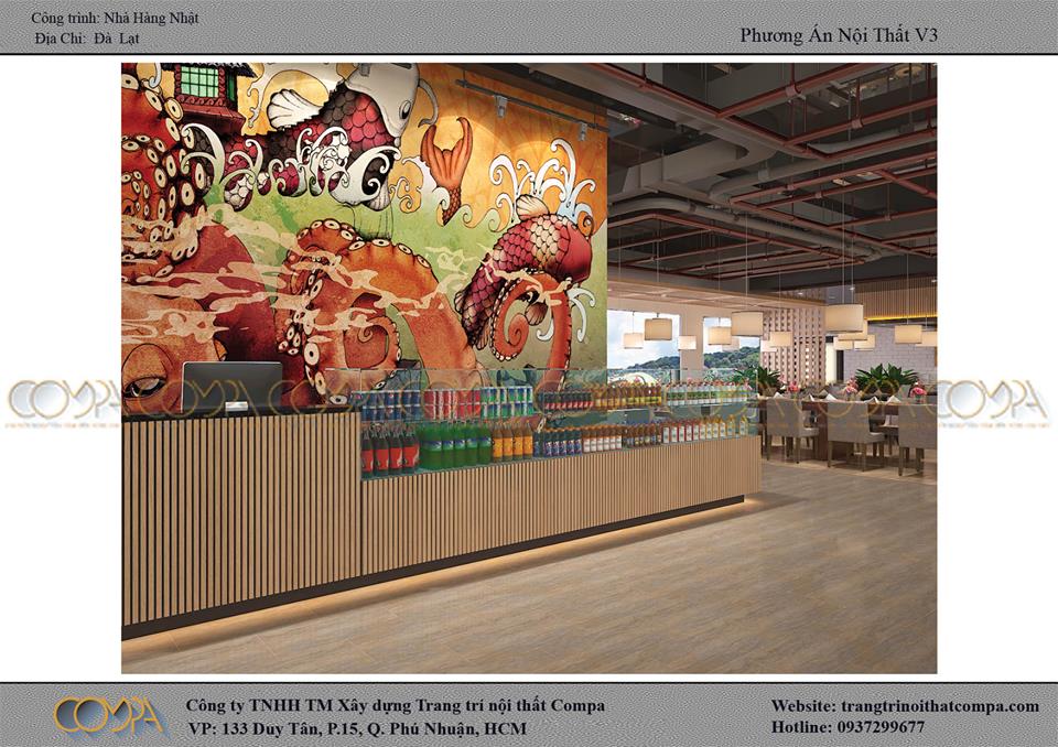 Quy chuẩn thiết kế quầy thanh toán, quầy bar nhà hàng