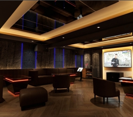 HÌNH ẢNH THI CÔNG PHÒNG KARAOKE GIA ĐÌNH TIÊU CHUẨN PCCC  60M2 TẠI QUẬN 2